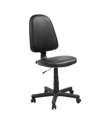 Рабочий стул PRESTIGE черный/кожа