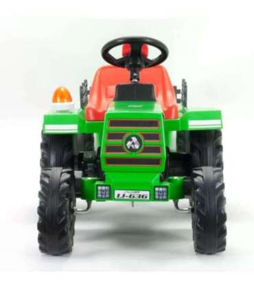 INJUSA Basic 6V akutoitega traktor + haagis