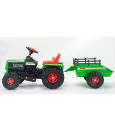 INJUSA Basic 6V akutoitega traktor + haagis