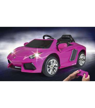 FEBER Lamborghini Aventador roosa elektriauto 6V 3+