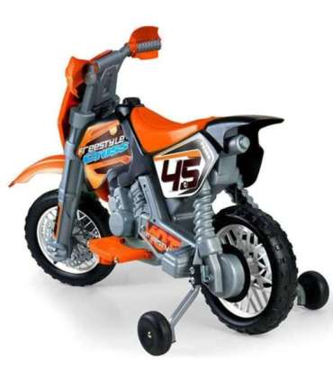 FEBER oranž motokrossi mootorratas 6V akuga lastele