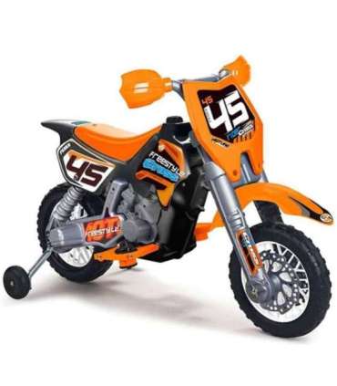 FEBER oranž motokrossi mootorratas 6V akuga lastele