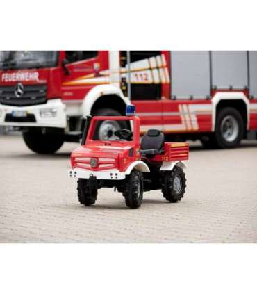 Rolly Toys Mercedes-Benz Unimog pedaalauto tuletõrje + vilkur