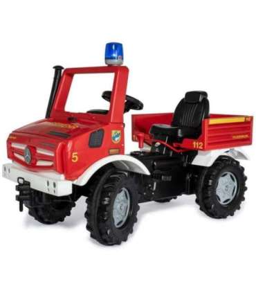 Rolly Toys Mercedes-Benz Unimog pedaalauto tuletõrje + vilkur
