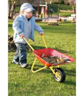 Красная металлическая тачка для детей Rolly Toys