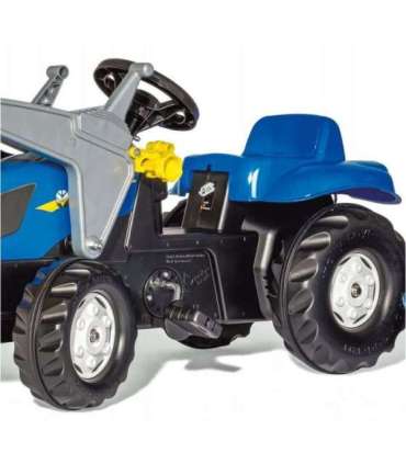 Rolly Toys rollyKid-X New Holland rollyKid traktor koos kopa ja haagisega Sinine