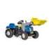 Rolly Toys rollyKid-X New Holland rollyKid traktor koos kopa ja haagisega Sinine