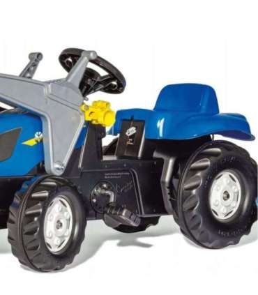 Rolly Toys rollyKid-X New Holland rollyKid traktor koos kopa ja haagisega Sinine