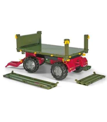 Rolly Toys rollyTrailer Rolly Multi kahe teljega roheline haagis