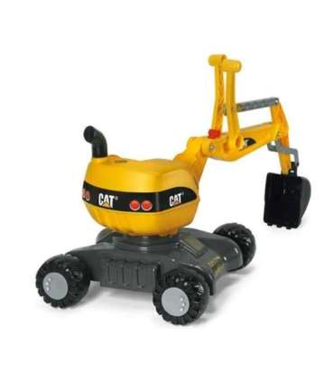 Rolly Toys RollyDigger CAT - kollane pöörlev sõidetav ekskavaator