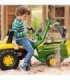 John Deere RollyBackhoe - Rolly Toys ekskavaator eemaldatava kühvliga