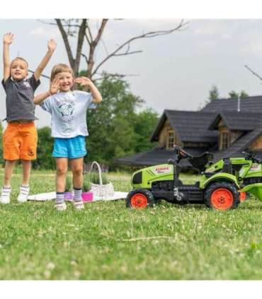 Педальный трактор Falk Claas с прицепом и ковшом