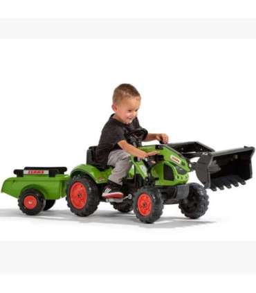 Педальный трактор Falk Claas с прицепом и ковшом