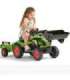 Педальный трактор Falk Claas с прицепом и ковшом