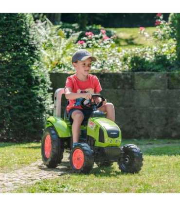 FALK Claas pedaaltraktor, suur, koos haagisega, sobib alates 3. eluaastast