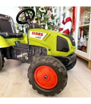FALK Claas pedaaltraktor, suur, koos haagisega, sobib alates 3. eluaastast