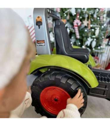 FALK Claas pedaaltraktor, suur, koos haagisega, sobib alates 3. eluaastast