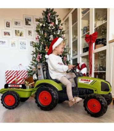 FALK Claas pedaaltraktor, suur, koos haagisega, sobib alates 3. eluaastast