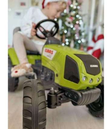 FALK Claas pedaaltraktor, suur, koos haagisega, sobib alates 3. eluaastast