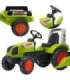 FALK Claas pedaaltraktor, suur, koos haagisega, sobib alates 3. eluaastast