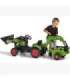 FALK traktor CLAAS Arion haagisega — kaevur, kopp + laadur. Sobib alates 2. eluaastast.