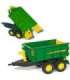 Rolly Toys suur kaheteljeline John Deere kallutatav haagis