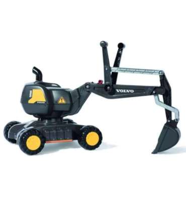 Rolly Toys Volvo rollyDigger iseliikuv ekskavaator - must pöörlev sõidumänguasi
