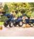 FALK New Holland pedaaltraktor, sinine, koos haagisega, alates 3. eluaastast