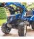 FALK New Holland pedaaltraktor, sinine, koos haagisega, alates 3. eluaastast