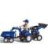 FALK New Holland pedaaltraktor, sinine, koos haagisega, alates 3. eluaastast