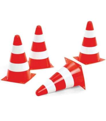 Rolly Toys komplekt: 4 hoiatuskoonust