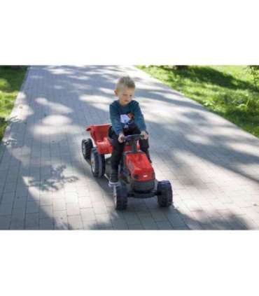 WOOPIE Farmer GoTrac MAXI pedaaltraktor koos haagisega — vaiksed rattad