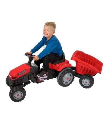 WOOPIE Farmer GoTrac MAXI pedaaltraktor koos haagisega — vaiksed rattad