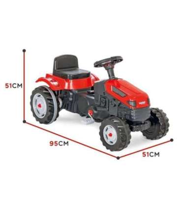 WOOPIE Farmer GoTrac pedaaltraktor — vaiksed rattad