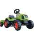 FALK Claas traktor roheline, pedaalidega, haagisega + sarv, alates 2. eluaastast