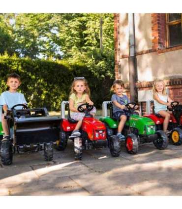 FALK Red Supercharger pedaaltraktor haagisega, alates 3. eluaastast