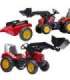 FALK Red Supercharger pedaaltraktor haagisega, alates 3. eluaastast