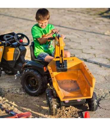 FALK Case IH kaevurlaadur, oranž, koos haagise ja liikuva labidaga, sobib alates 3. eluaastast