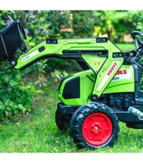 FALK педальный трактор с ковшом и прицепом, зелёный CLAAS, от 3 лет