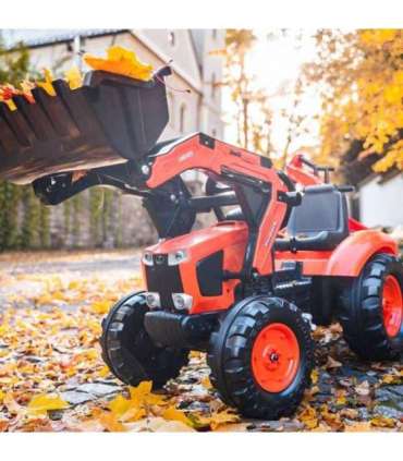 FALK Kubota mängutraktor, oranž, koos haagisega, sobib alates 3. eluaastast
