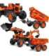 FALK Kubota mängutraktor, oranž, koos haagisega, sobib alates 3. eluaastast