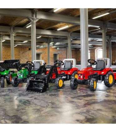 FALK 'Red Supercharger' pedaaltraktor koos haagisega, avatav, alates 3. eluaastast