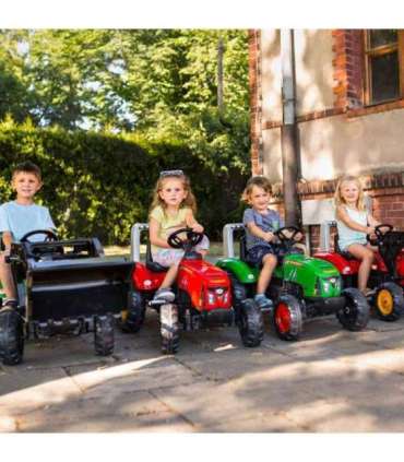 FALK 'Red Supercharger' pedaaltraktor koos haagisega, avatav, alates 3. eluaastast