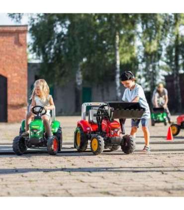 FALK 'Red Supercharger' pedaaltraktor koos haagisega, avatav, alates 3. eluaastast