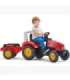 FALK 'Red Supercharger' pedaaltraktor koos haagisega, avatav, alates 3. eluaastast