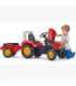FALK 'Red Supercharger' pedaaltraktor koos haagisega, avatav, alates 3. eluaastast