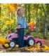 FALK Country Star roosa pedaaltraktor, haagise ja vilega — sobib alates 2. eluaastast