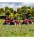FALK Massey Ferguson pedaaltraktor, punane, haagisega, alates 3. eluaastast