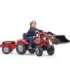 FALK Massey Ferguson pedaaltraktor, punane, haagisega, alates 3. eluaastast