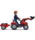 FALK Massey Ferguson pedaaltraktor, punane, haagisega, alates 3. eluaastast